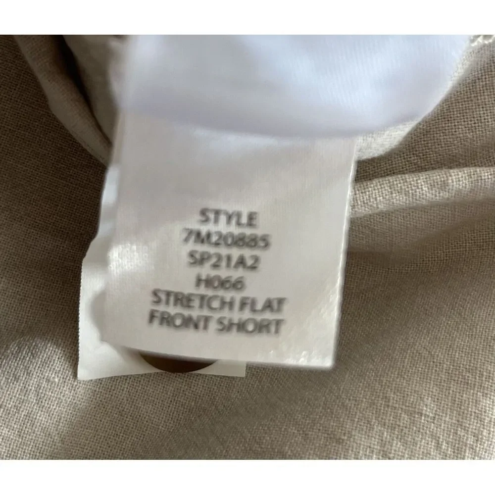Lucky Brand Shorts Men's Twill Stretch Short Sz 32 FlatChino Khaki Beige Casual